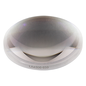 Thorlabs LA4306-633 плоско-випукла сферична лінза, UVFS, Ø25.4mm, f=40.0mm, AR Coating: 633nm