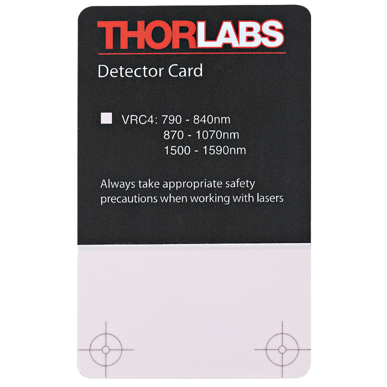 Thorlabs VRC4 картка візуалізації, 790 - 840 nm, 870 - 1070 nm, 1500 - 1590 nm