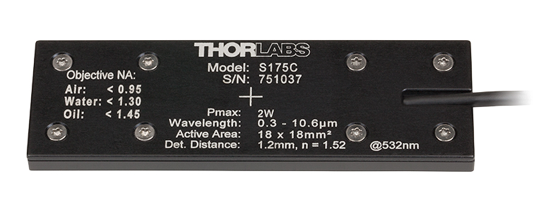 Thorlabs S175C Термодатчик оптичної потужності (0,3-10,6мкм, 100мкВт-2Вт)