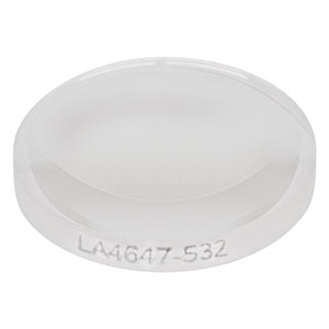 Thorlabs LA4936-532 плоско-випукла сферична лінза, UVFS, Ø12.7mm, f=30.0mm, AR Coating: 532nm