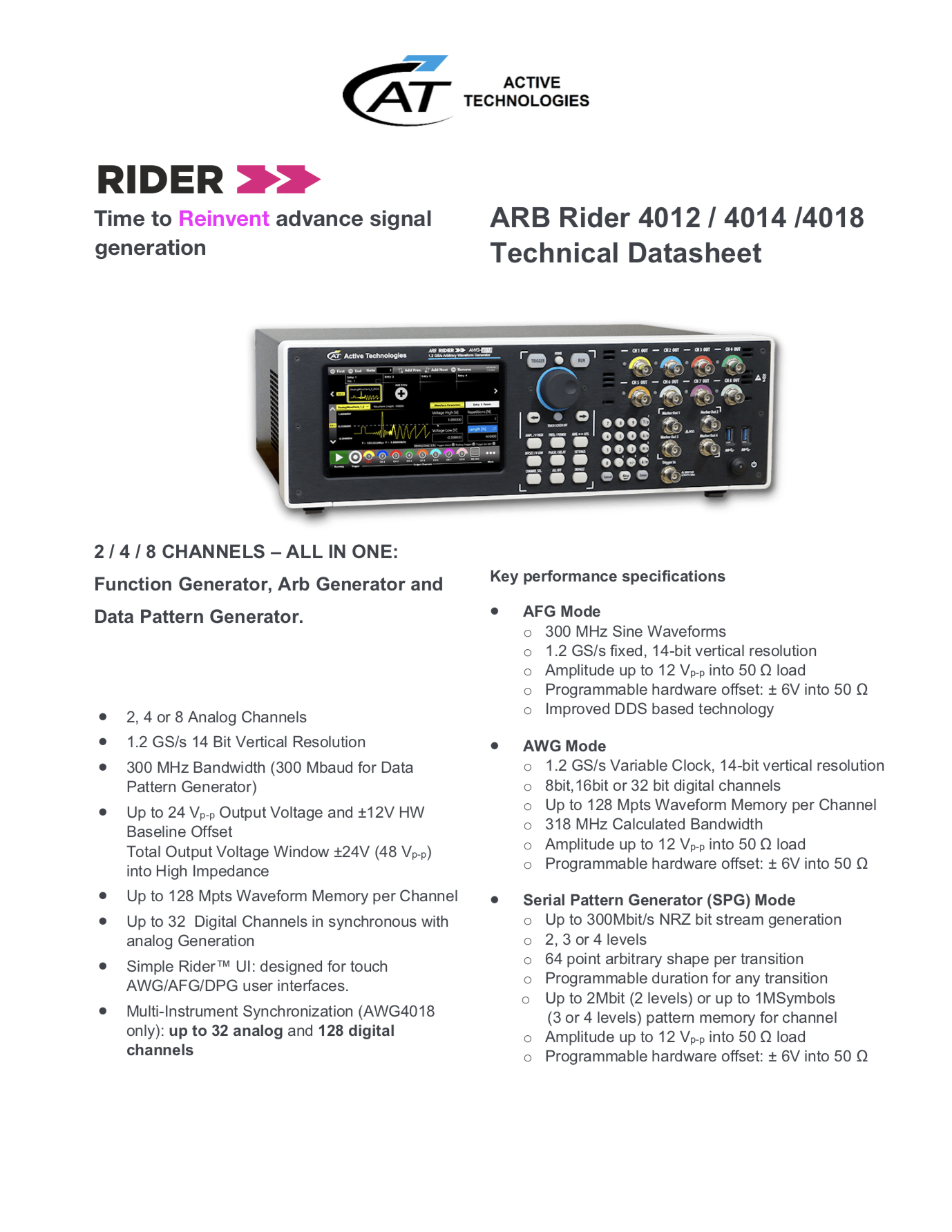 Технічна документація ARB Rider 4012 / 4014 /4018