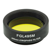 Thorlabs FGL495M кольоровий скляний фільтр GG495, Ø25 mm, SM1, 495 nm