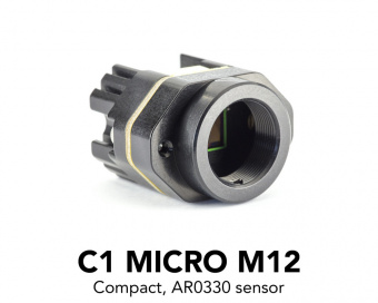 Kurokesu C1 MICRO M12 кольорова камера, CMOS, 3MP, 2.2мкм, Onsemi AR0330, Color