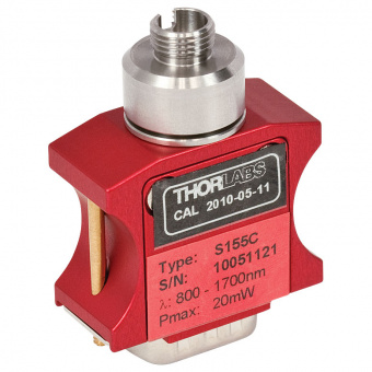 Thorlabs S155C Оптоволоконний фотодіодний датчик потужності (800-1700нм, 1нВт-20мВт)